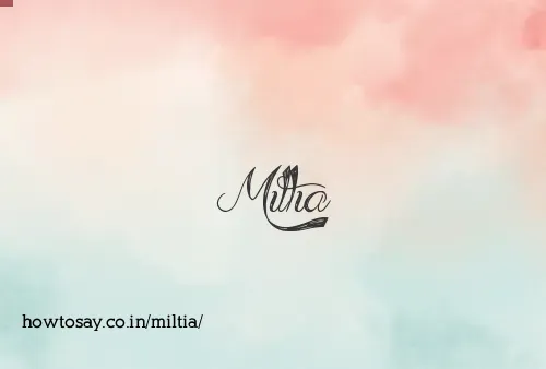 Miltia
