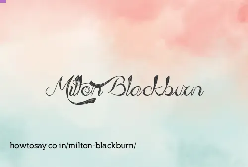 Milton Blackburn