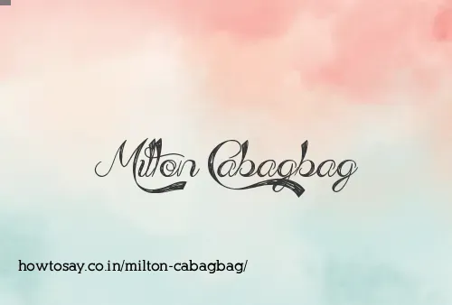 Milton Cabagbag