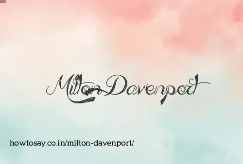 Milton Davenport