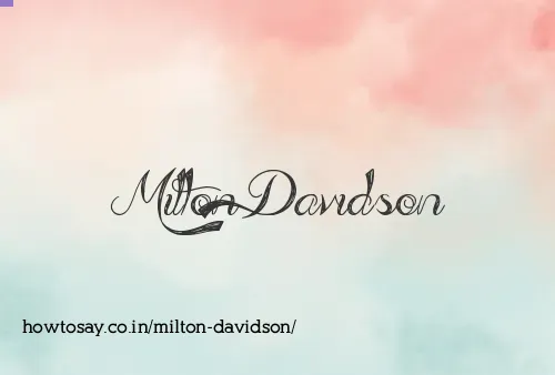 Milton Davidson