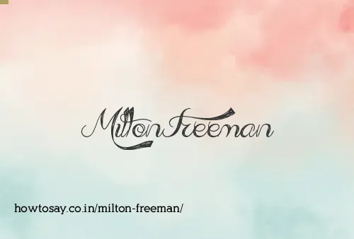 Milton Freeman