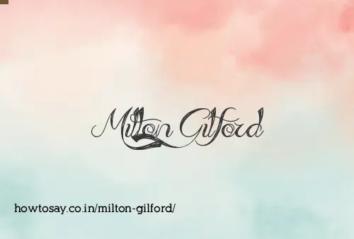 Milton Gilford