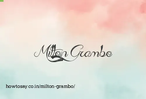 Milton Grambo