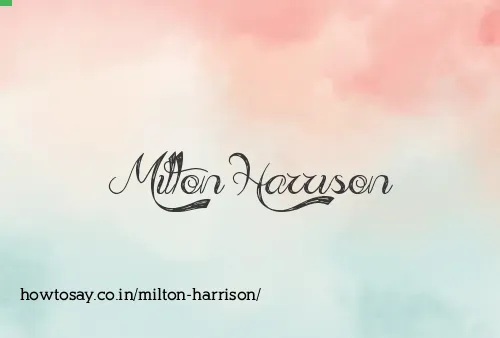 Milton Harrison