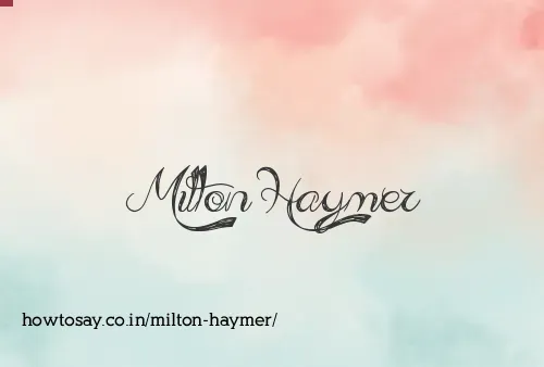 Milton Haymer