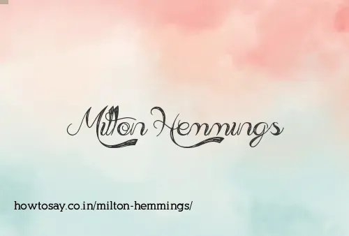 Milton Hemmings