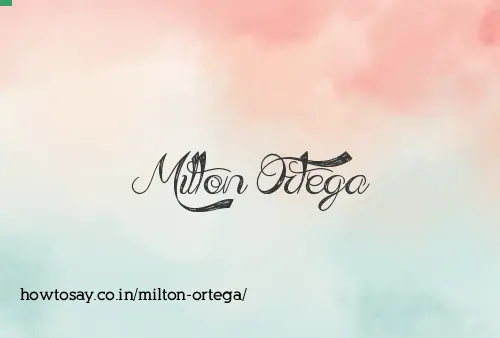 Milton Ortega