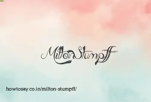 Milton Stumpff