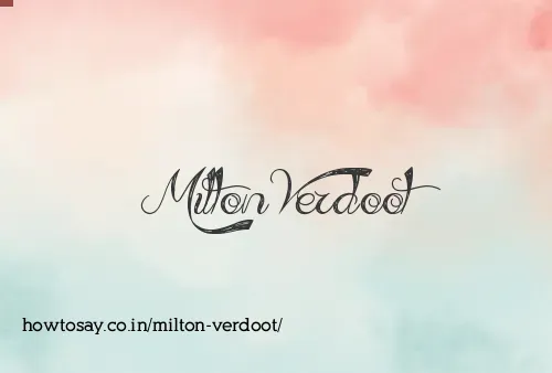 Milton Verdoot