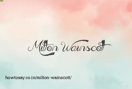 Milton Wainscott