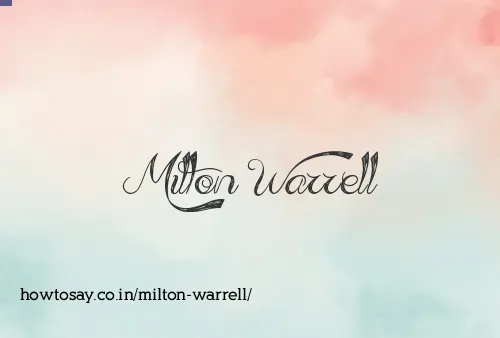 Milton Warrell