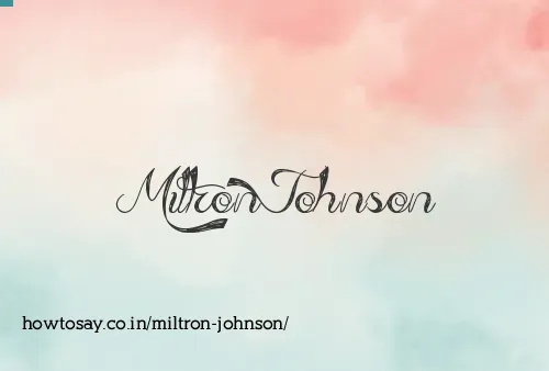 Miltron Johnson