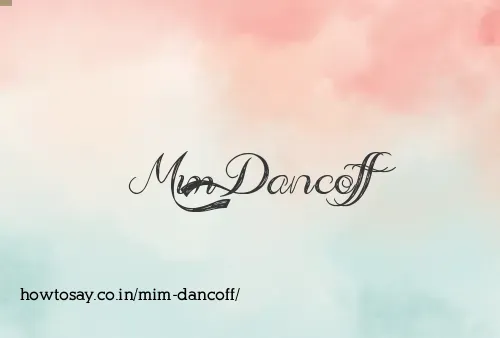 Mim Dancoff