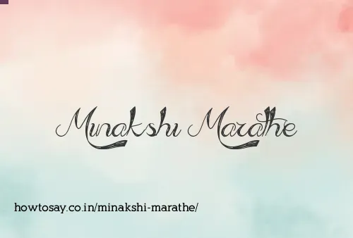 Minakshi Marathe