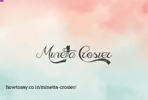 Minetta Crosier