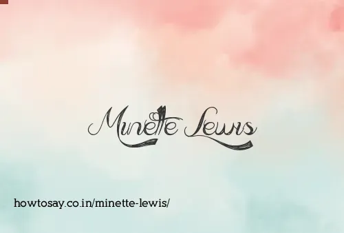 Minette Lewis