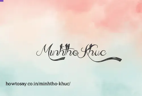 Minhtho Khuc