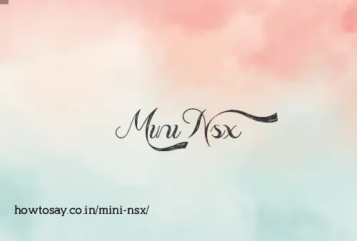 Mini Nsx
