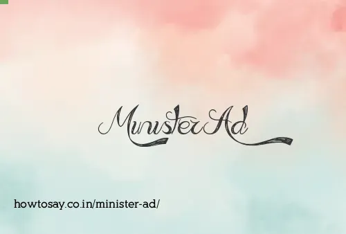 Minister Ad