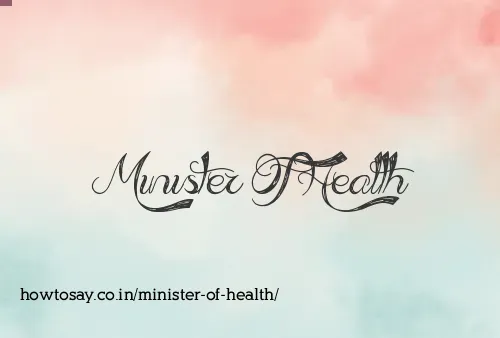 Minister Of Health