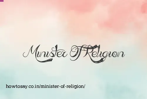 Minister Of Religion