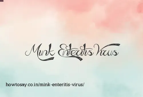Mink Enteritis Virus