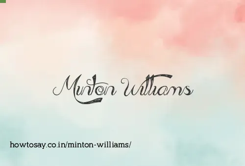 Minton Williams