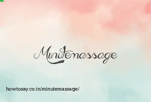 Minutemassage