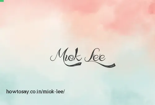 Miok Lee