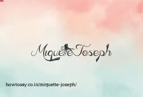 Miquette Joseph