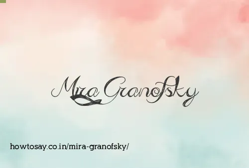 Mira Granofsky