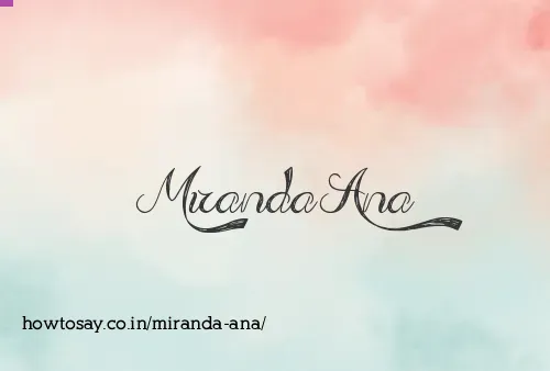 Miranda Ana