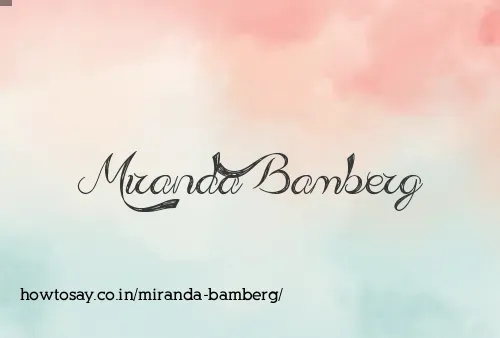 Miranda Bamberg