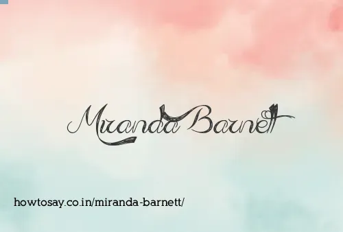 Miranda Barnett