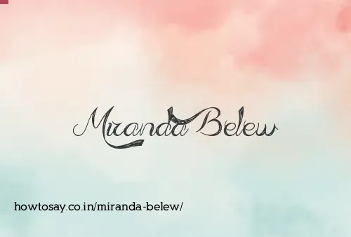 Miranda Belew