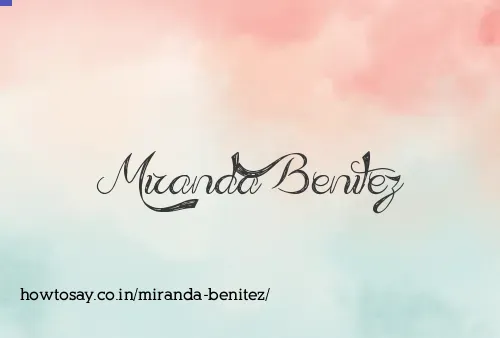 Miranda Benitez