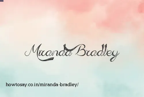 Miranda Bradley