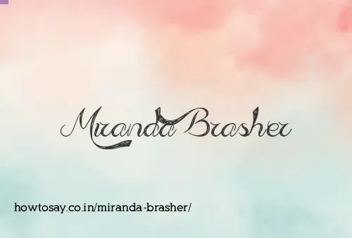Miranda Brasher