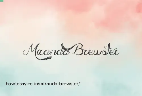 Miranda Brewster