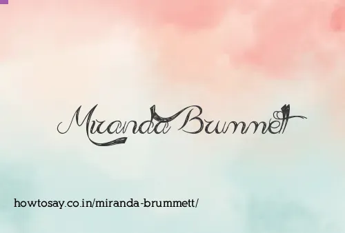 Miranda Brummett