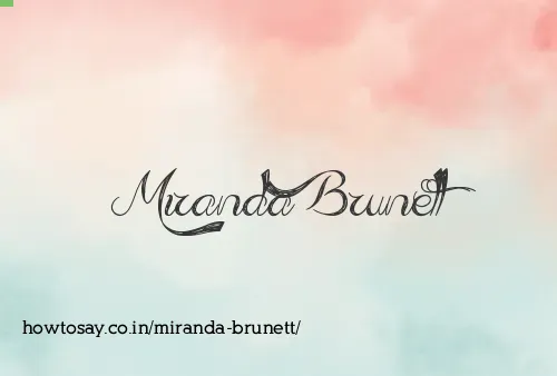 Miranda Brunett
