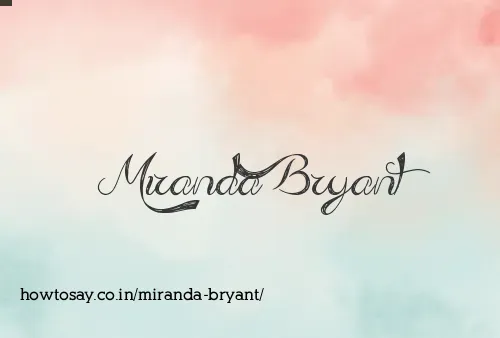 Miranda Bryant