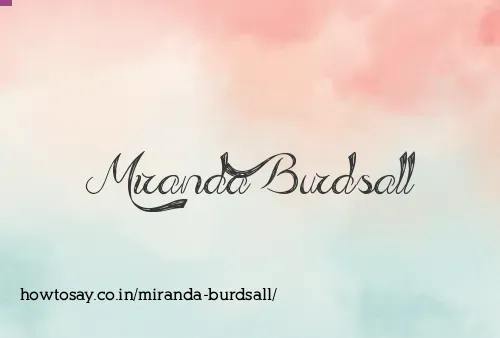 Miranda Burdsall