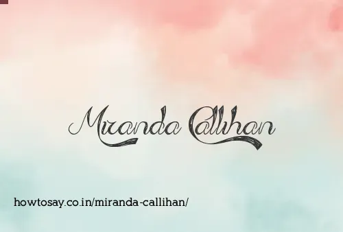 Miranda Callihan