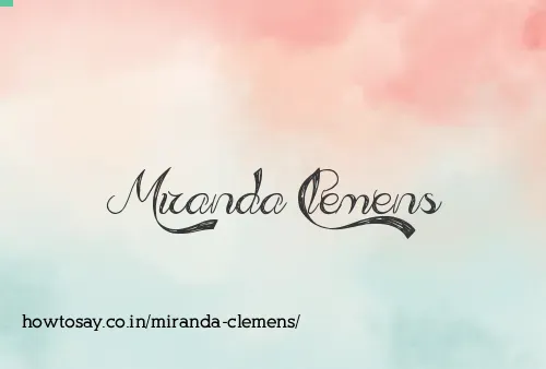Miranda Clemens
