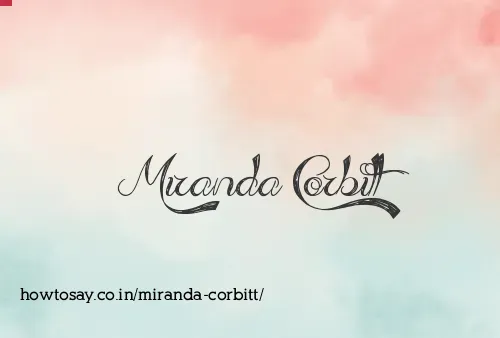 Miranda Corbitt