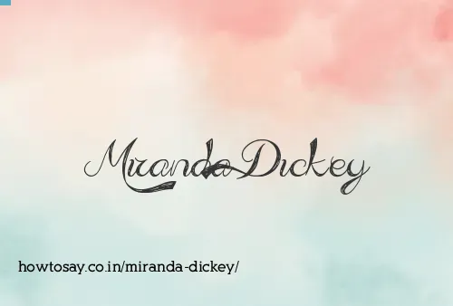 Miranda Dickey
