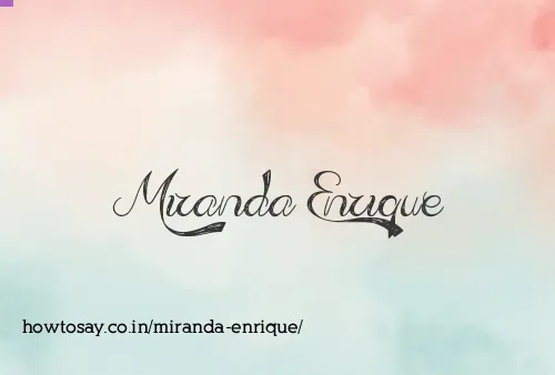 Miranda Enrique