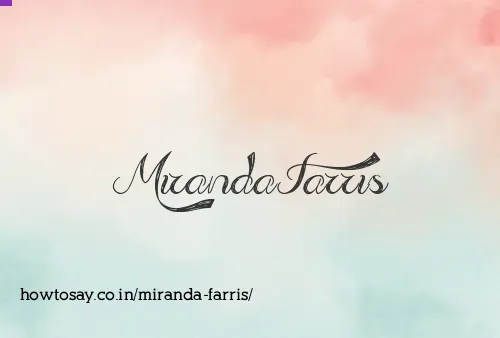 Miranda Farris
